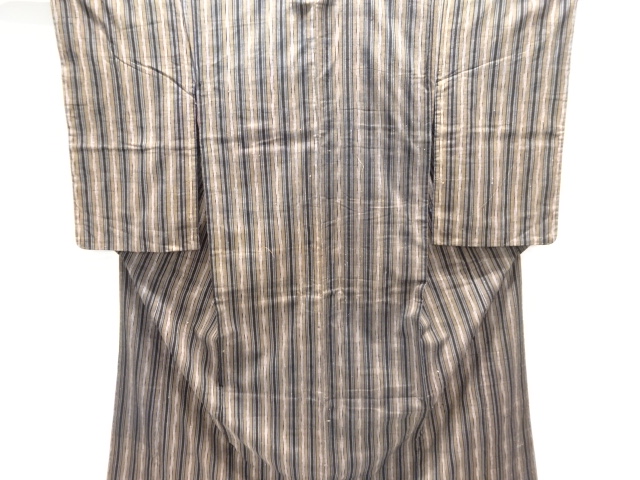JAPANESE KIMONO / ANTIQUE KIMONO / STRIPE COTTON